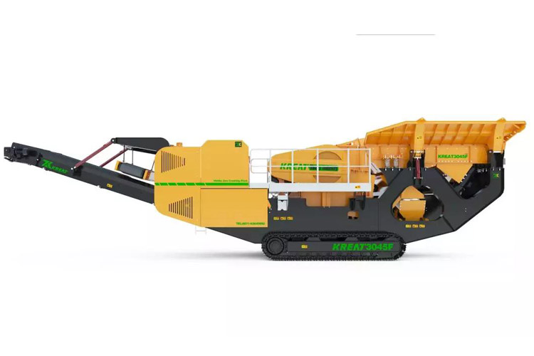 凯瑞特油电两用型履带移动鄂式破碎站闪亮登场